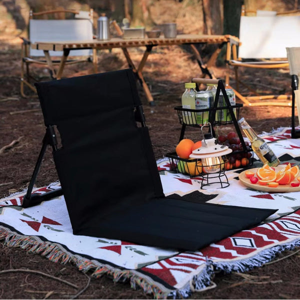 Foldable Camping Chair With Backrest Cushion Camping Chairs