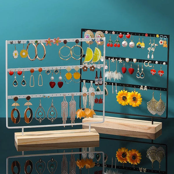 Veile Studios Metal 3 Layers Jewelry Storage Earring Display Holder Jewellery Holders & Organisers