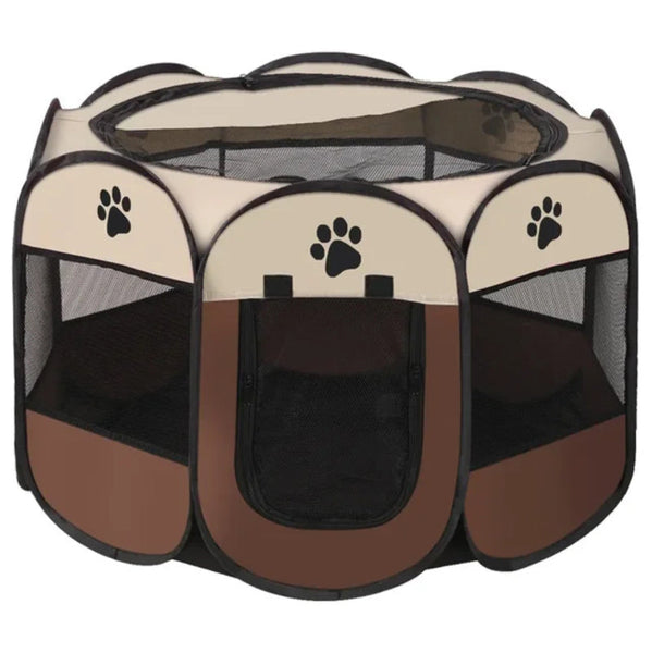 Foldable Pet Tent Kennel Octagonal Fence Dog Kennels