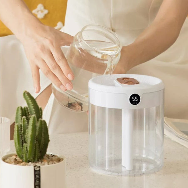 2L Large Capacity Digital Display Dual Spray Humidifier Humidifiers