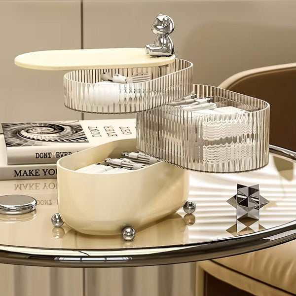 Veile Studios 3 Layers Rotating Jewelry Storage Box Jewellery Boxes