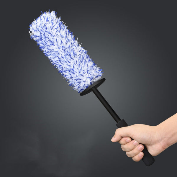 Plush Car Wheel Hub Brush Anti Slip Plastic Handle Car Cleaning Tools