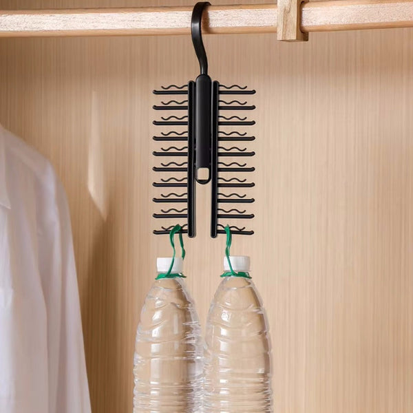 360 Rotating Household Adjustable Tie Storage Rack Black Clothes Hangers