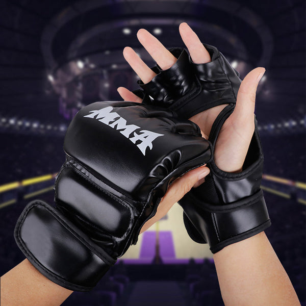 Half Finger Leather Cushion Boxing Training Gloves Gloves Boxing
