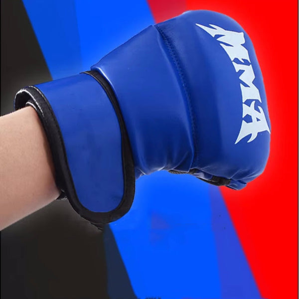Half Finger Leather Cushion Boxing Training Gloves Gloves Boxing