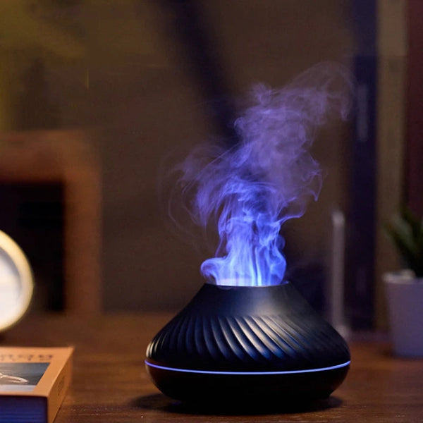Color Flame Volcanic Aroma Diffuser Essential Oil Lamp Diffusers