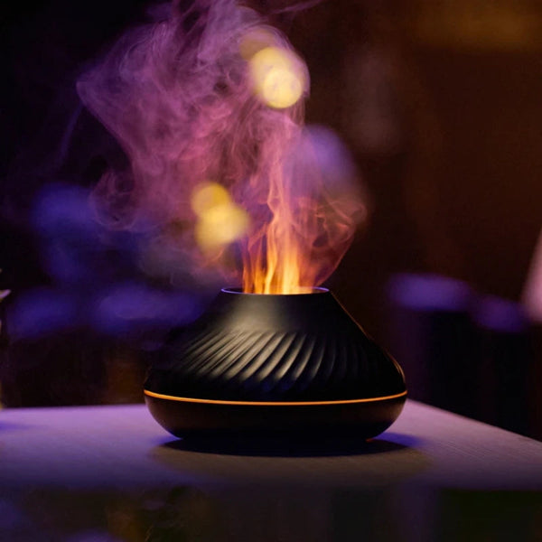 Color Flame Volcanic Aroma Diffuser Essential Oil Lamp Diffusers