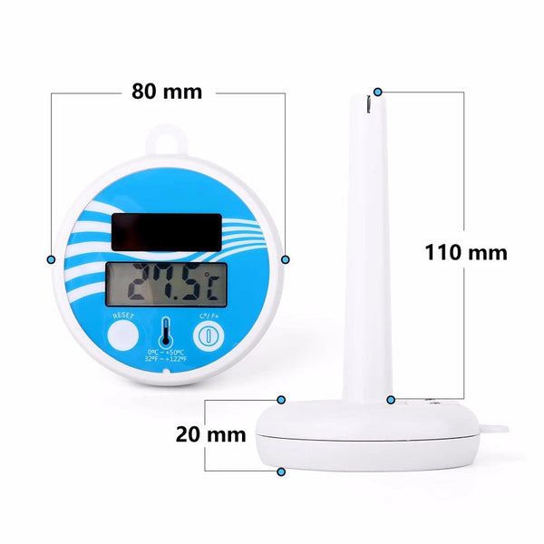 Solar Powered Floating Digital Pool Thermometer Pool Thermometers