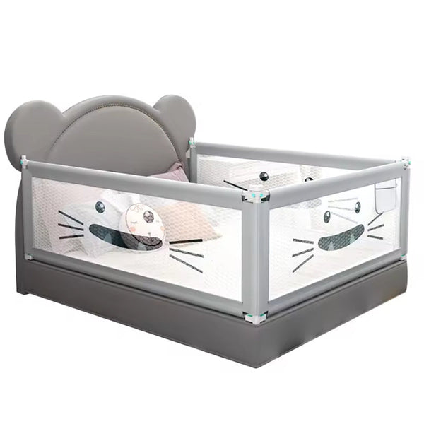 90Cm Height Bed Rail Bedrail Adjustable Folding Kids Safety Cot Guard Protecter Bed Guards