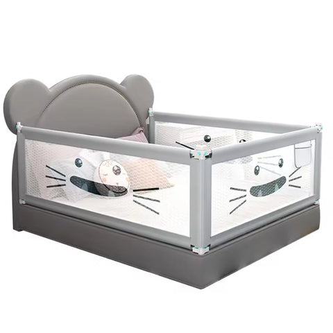 90Cm Height Bed Rail Bedrail Adjustable Folding Kids Safety Cot Guard Protecter Bed Guards