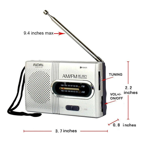 Mini Radio Am Fm Battery Operated Home Soundbox Portable Am/Fm Radios