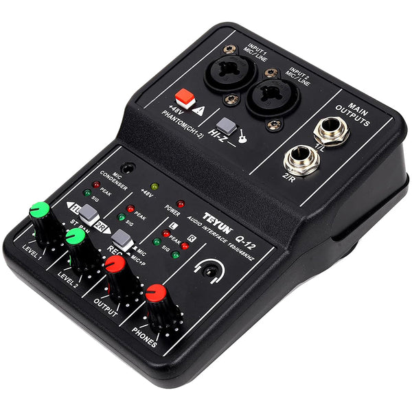 Audio Interface Usb Mixer Compact 2 Channel Sound Card Console Other Interface/Add On Cards