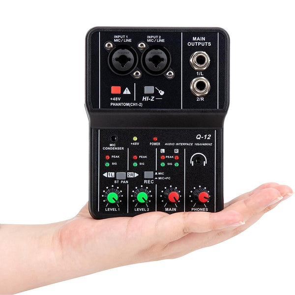 Audio Interface Usb Mixer Compact 2 Channel Sound Card Console Other Interface/Add On Cards