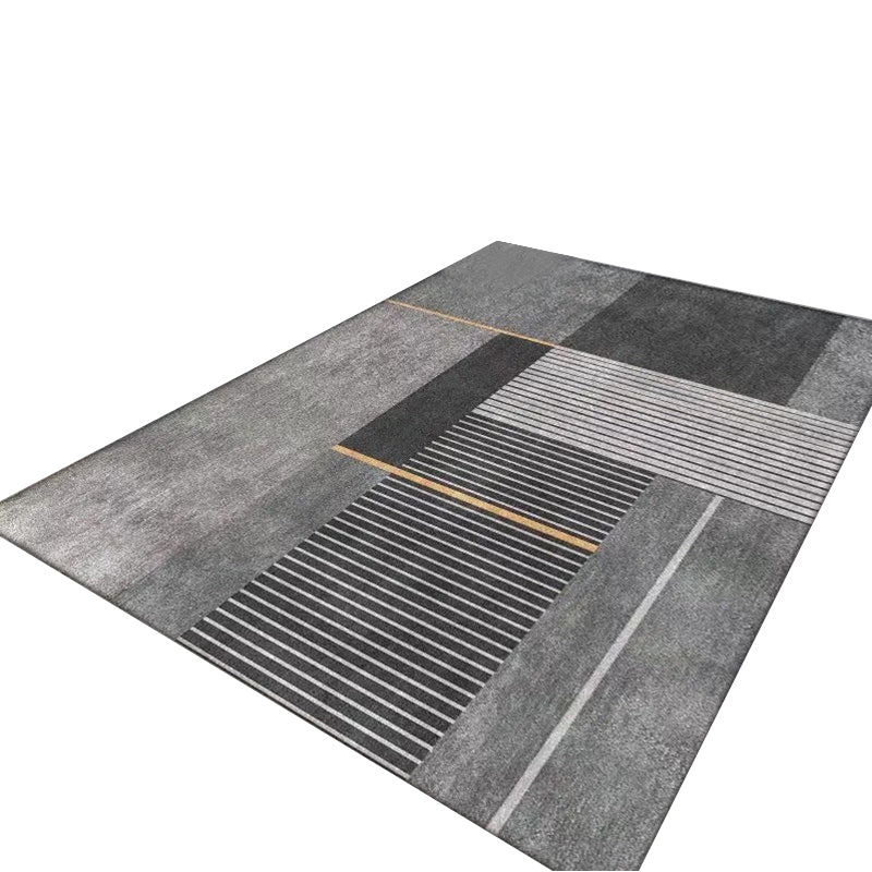40X60cm Grey Geometric Living Room Tea Table Home Carpet Floor Mat Door Mats & Floor Mats