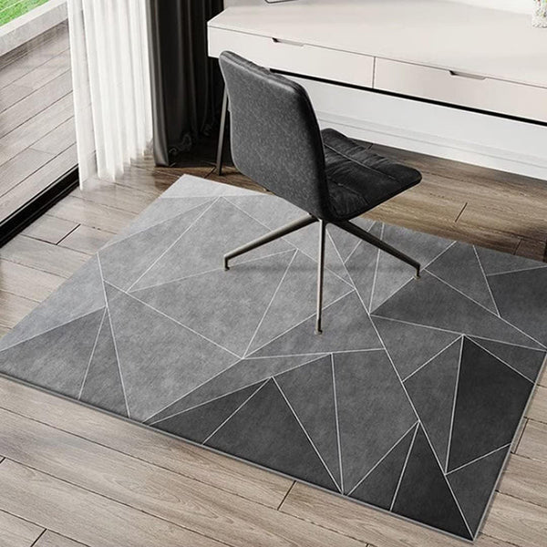 40X60cm Grey Geometric Living Room Tea Table Home Carpet Floor Mat Door Mats & Floor Mats