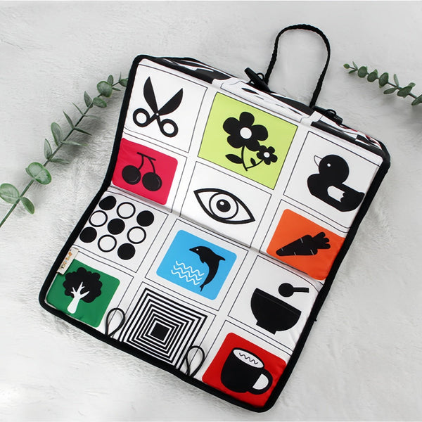 Montessori Development Crawl Mat High Contrast Activity Sensory Toy Playmats & Jigsaw Mats