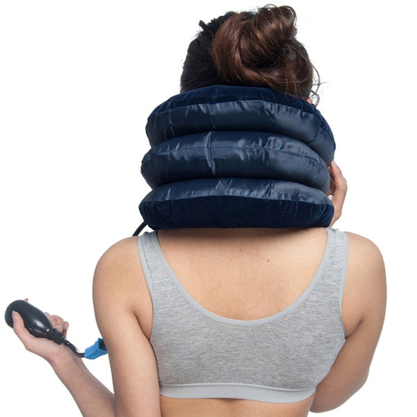 3 Layers Neck Corrector Air Inflatable Cervical Vertebra Traction Soft Brace Pillow Orthotics Braces & Sleeves