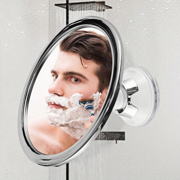 360 Rotating Shower Round Fogless Makeup Mirror With Suction Cup Mirrors