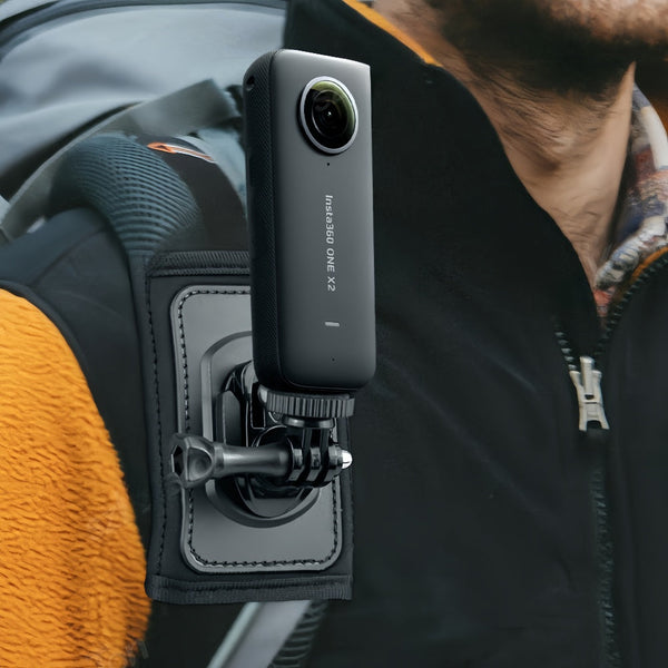 360 Rotation Bag Backpack Shoulder Strap Mount Holder For Gopro Straps & Hand Grips