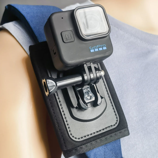 360 Rotation Bag Backpack Shoulder Strap Mount Holder For Gopro Straps & Hand Grips