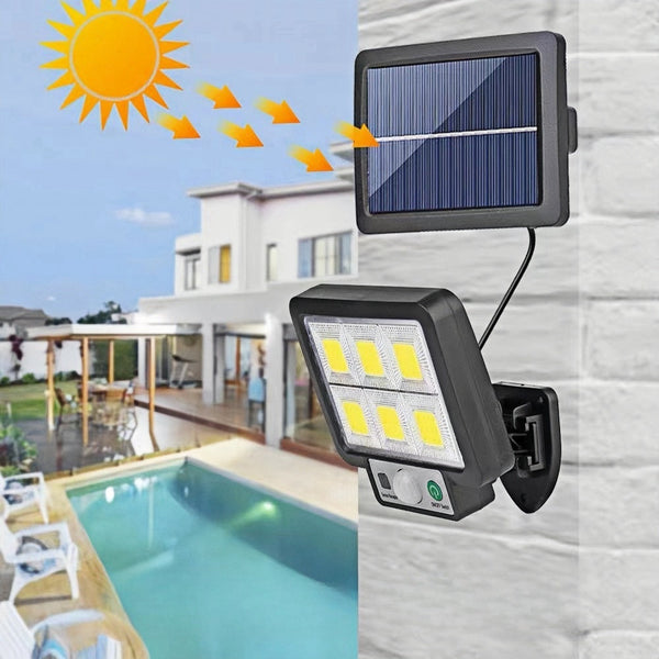 Led Solar Split Wall Waterproof Motion Sensor Lamp Landscape & Walkway Lights