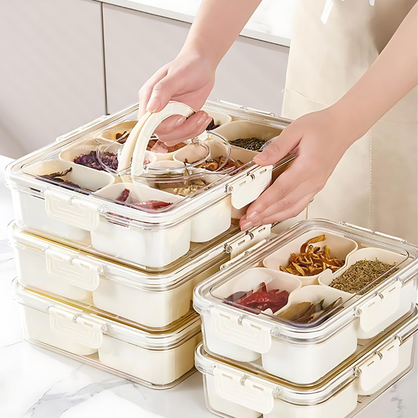 8 Grid Divided Serving Tray Storage Box Storage Boxes