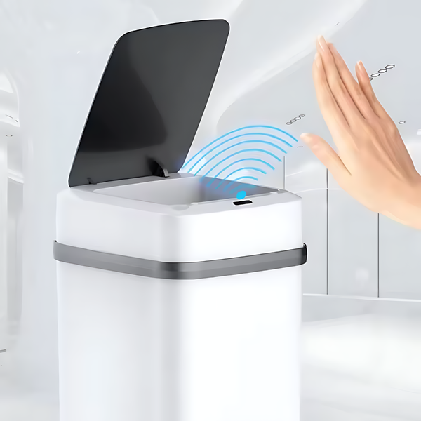 13L Bathroom Touch Trash Can Smart Garbage Bucket Rubbish Bins