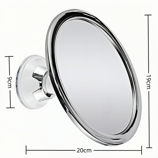 360 Rotating Shower Round Fogless Makeup Mirror With Suction Cup Mirrors