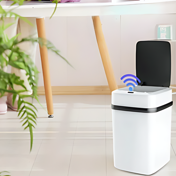 13L Bathroom Touch Trash Can Smart Garbage Bucket Rubbish Bins