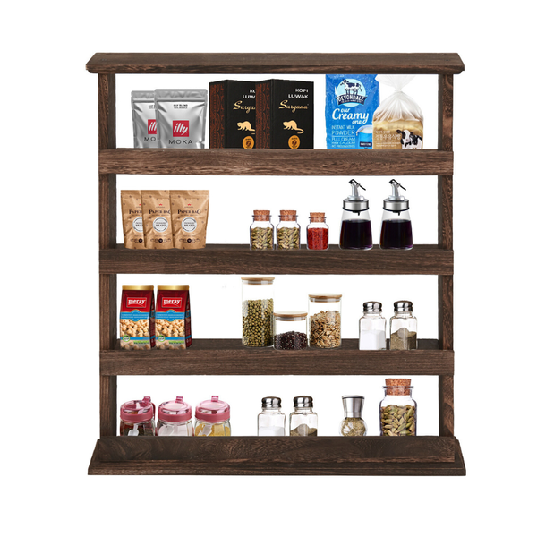 Wall Mount Spice Rack Holder Spice Jars & Racks