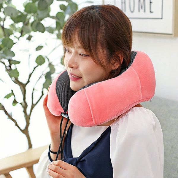 Soft Travel Pillow U Shaped Memory Foam Neck Cushion Pillows