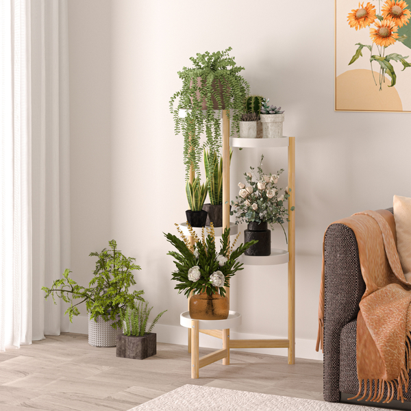 5 Tier Tall Corner Plant Stand Holder And Display Rack Plant Stands