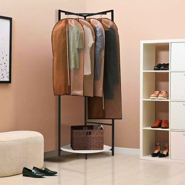 Corner Entryway Freestanding Hall Tree Coat Rack Coat & Hat Racks