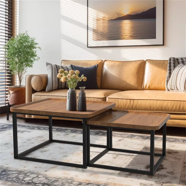 Modern Irregular Drop Shaped Coffee Table Set Coffee Tables