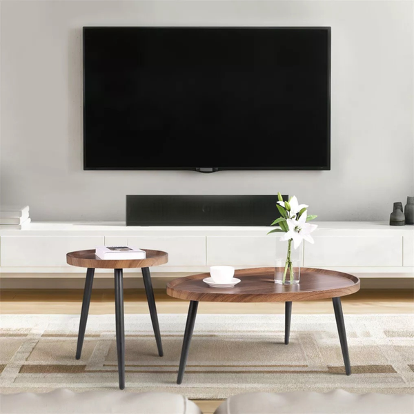 Modern Irregular Drop Shaped Coffee Table Set Coffee Tables