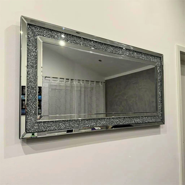 Sparkly Wall Mounted Crystal Diamond Vanity Mirror Mirrors