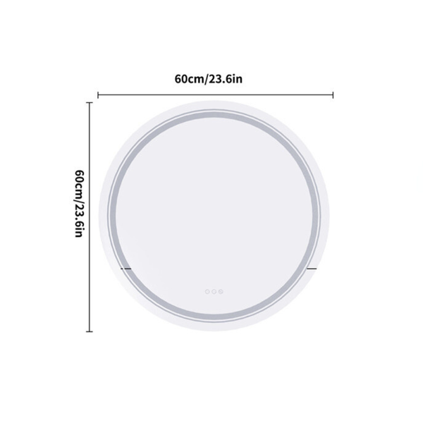 Round Bathroom Mirror With Led Rgb Light Mirrors
