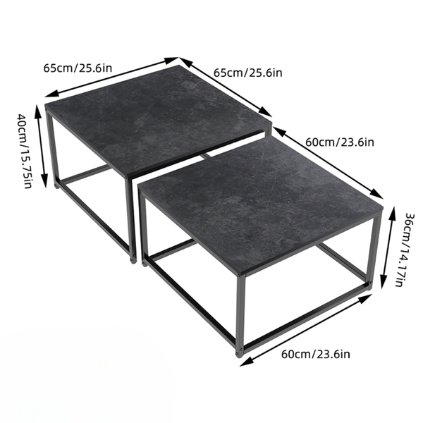 Modern Nesting Coffee Table Set Coffee Tables