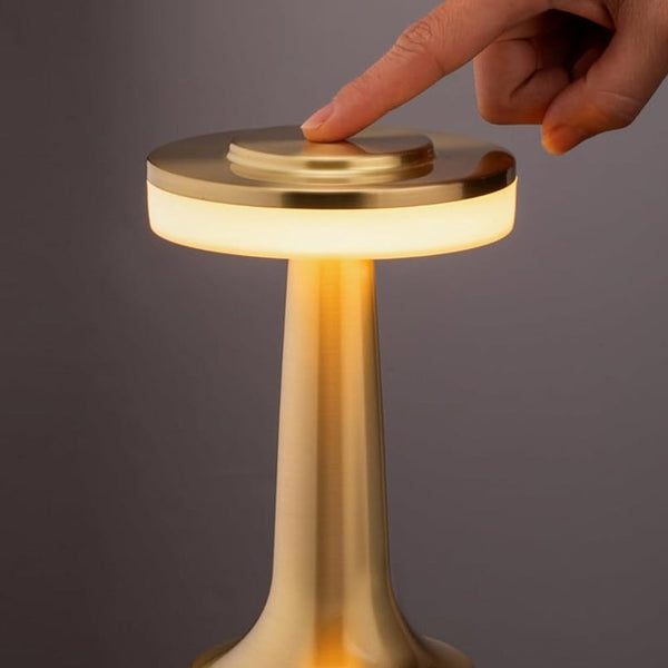 Led Table Lamp With Touch Sensor 3 Levels Of Brightness Night Light Bedside Gold Lamps