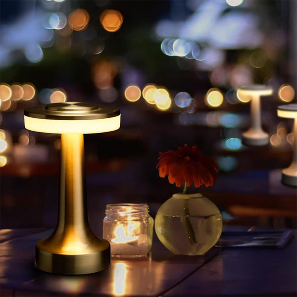 Led Table Lamp With Touch Sensor 3 Levels Of Brightness Night Light Bedside Gold Lamps