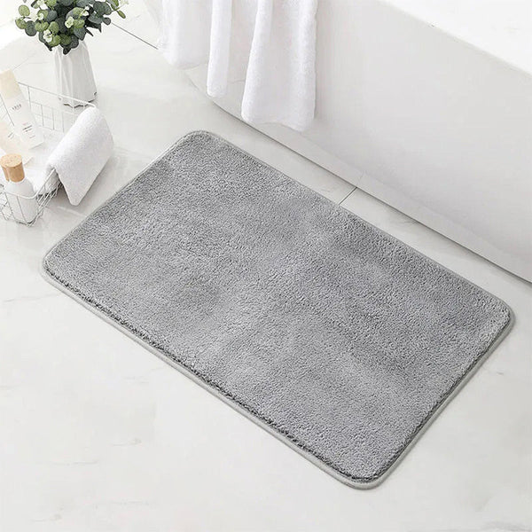 Comfeya Thick Memory Foam Bath Mat Soft And Absorbent Velvet With Durable Dots On Bottom Machine Washable Shower Floor Rug Room Decor 89 X 58 X0.5 Cm