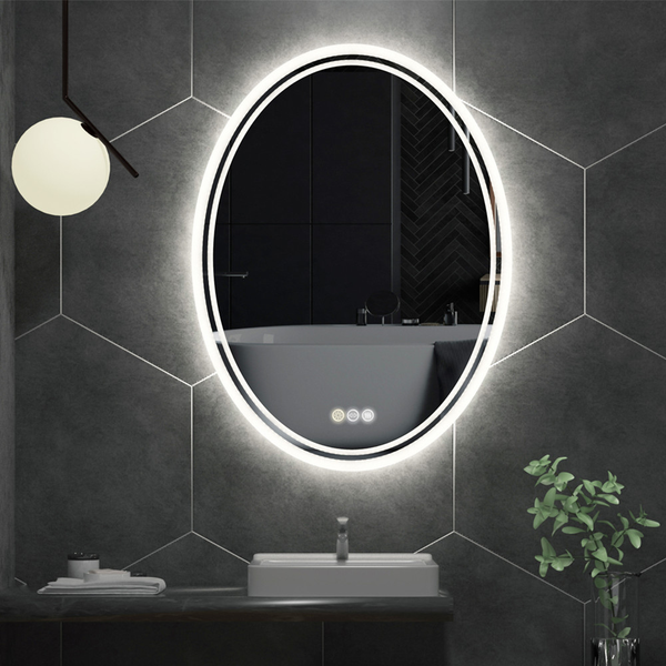 Oval Led Bathroom Mirror With Demister Mirrors