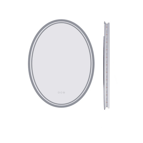 Oval Led Bathroom Mirror With Demister Mirrors