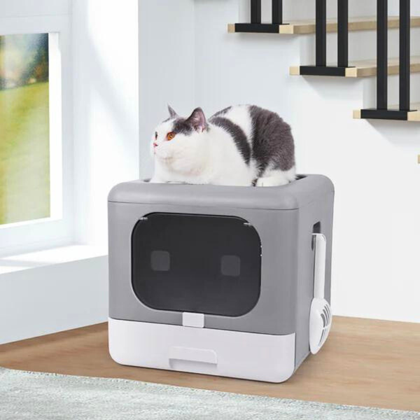 Sleek And Functional Box Detachable Design Cat Litter