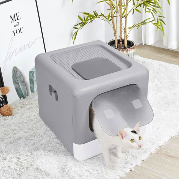 Sleek And Functional Box Detachable Design Cat Litter