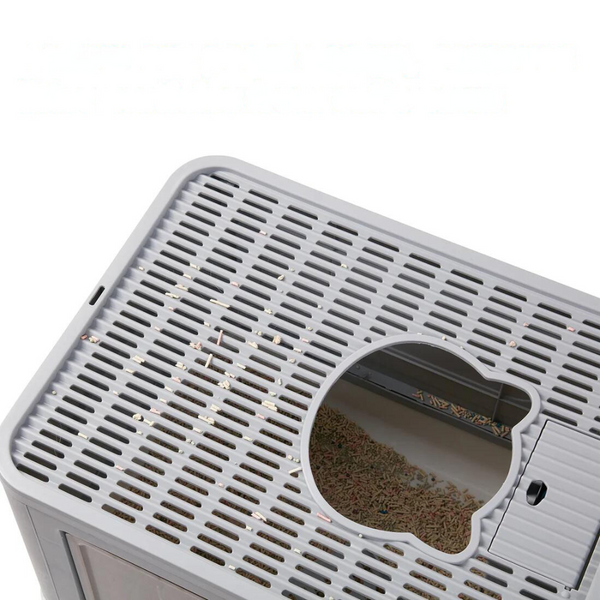 Stylish Box Enclosure With Portable Scoop Drawer Cat Litter
