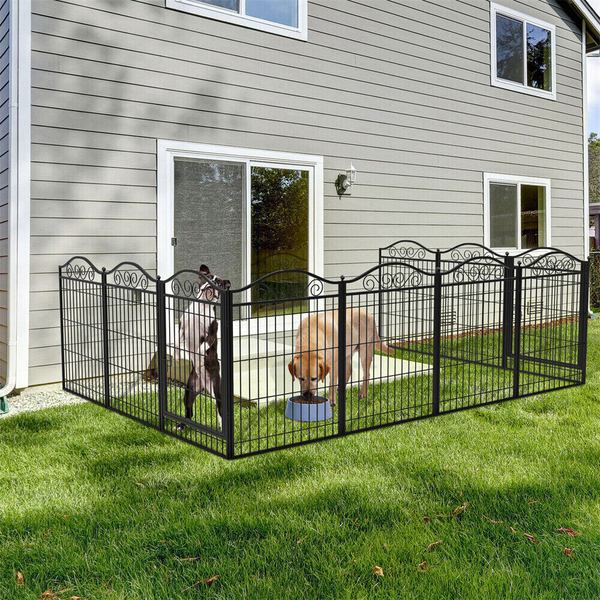 Premium Foldable 8 Panel Metal Dog Playpen With Gate Fences & Pens