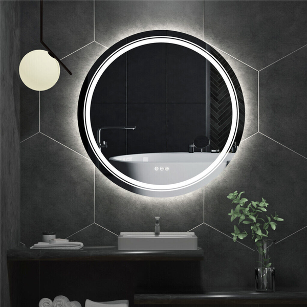 Waterproof Round Design Smart Led Bathroom Mirror Mirrors