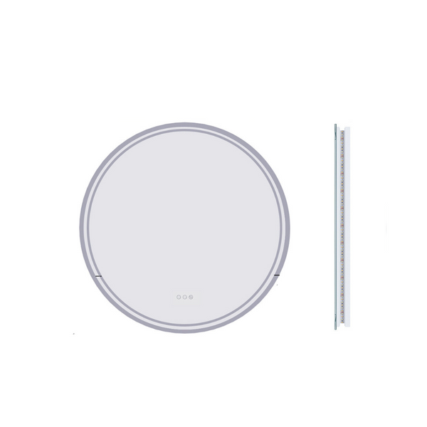 Waterproof Round Design Smart Led Bathroom Mirror Mirrors