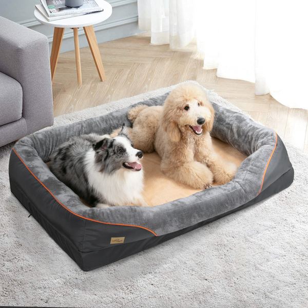 Removable And Washable Waterproof Large Dog Bed With Anti Allergy Fleece Cover Pet Beds
